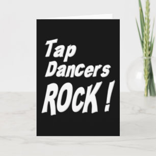 ¡Tap Dancers Rock! Tarjeta mediana