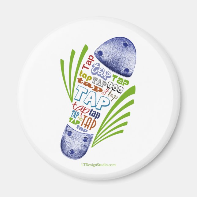 Tap Shoe - imán (Frente)