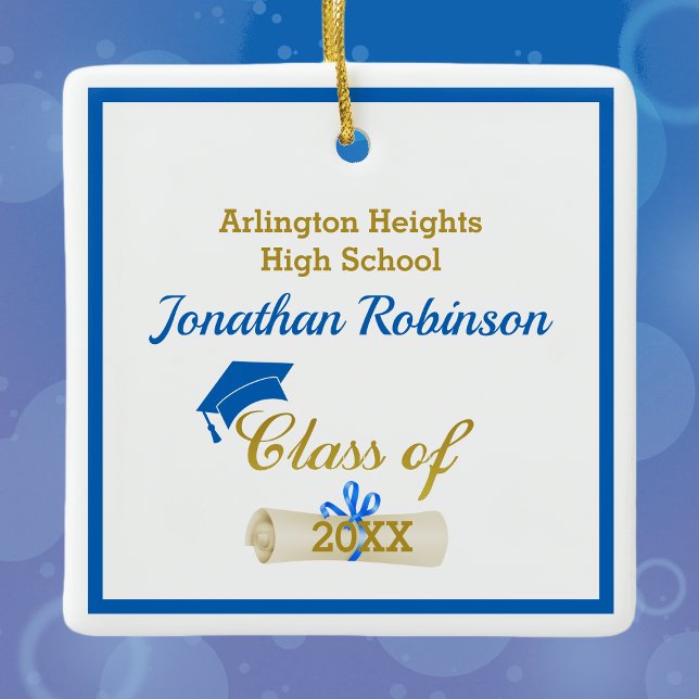 Tapa azul de gramíneas y Diploma Ornamento cerámic (Subido por el creador)