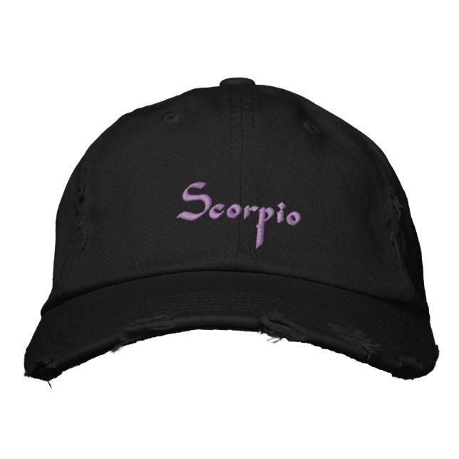 Tapa borrosa de escorpión zodiaco / Gorra (Anverso)