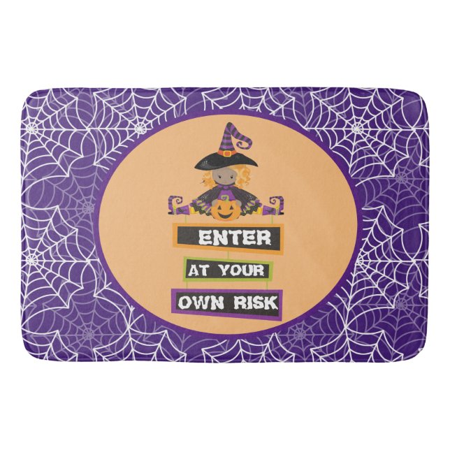 Tapa de baño de brujas de Halloween, alfombra (Anverso)
