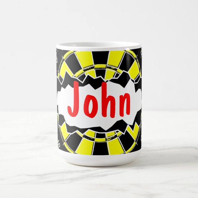 Tapa de dart taza de café con nombre personalizado (Centro)