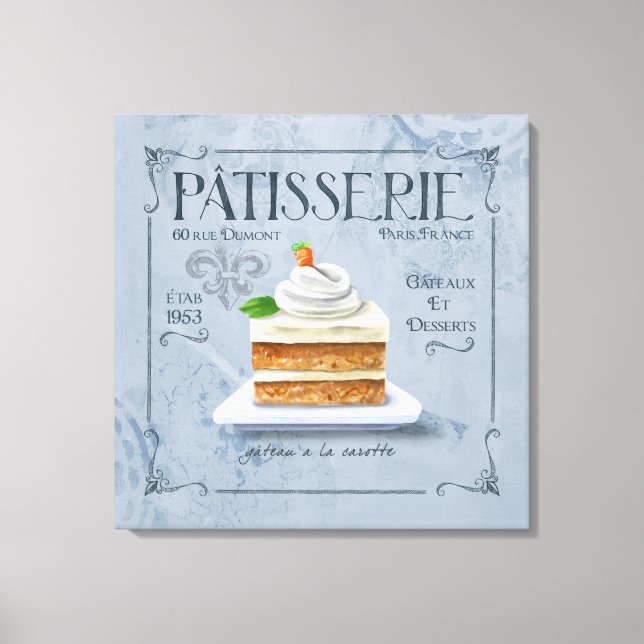 Tapa de decoración de cocina francesa, tarta de za (Anverso)