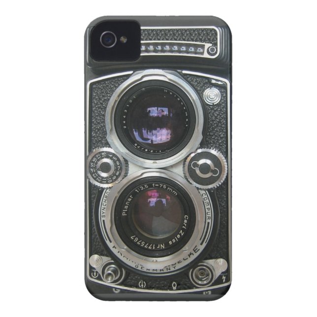 Tapa de Funda de cámara antigua de época (Atrás)