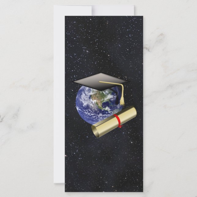 Tapa de graduación, Tierra con diploma - Anteceden (Anverso)