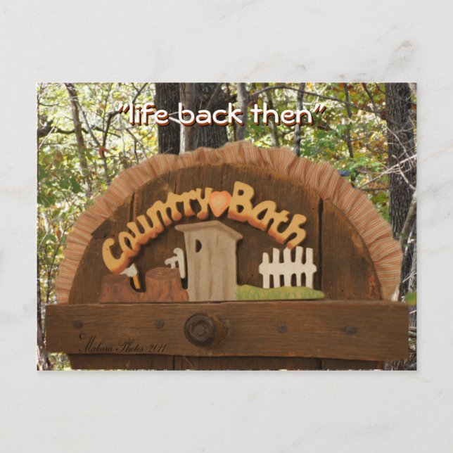 Tapa de inodoros de época "tapa de agujero" Postal (Anverso)