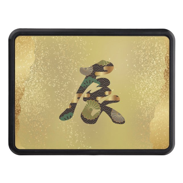 Tapa de la abertura del dragón de kanji japonés 20 (Anverso)