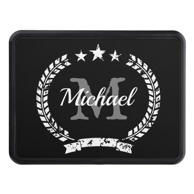 Tapa de la garganta del escudo de laurel monogramo (Anverso)