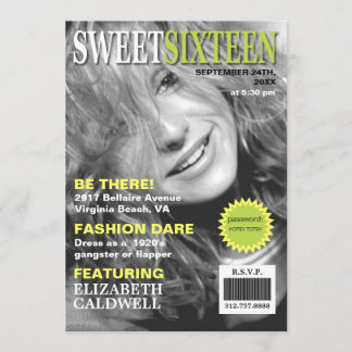 Tapa de la revista Dulce Invitación de cumpleaños