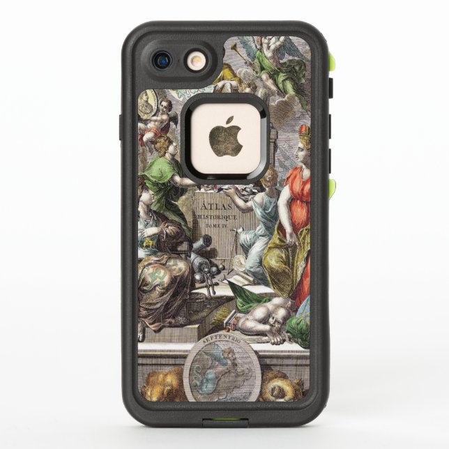 Tapa del Atlas de Bellas Artes antiguos de época (Reverso)