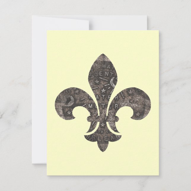 Tapa del medidor de agua Fleur De Lis (Anverso)