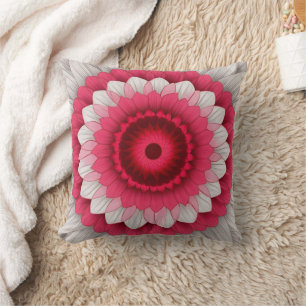 Tapa elegante de Cojín decorativo floral - rojo, r