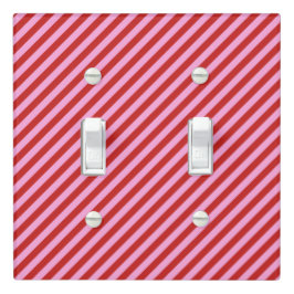 Tapa Para Interruptor COLOR DE CAMBIO rosa de las franjas Boutique -