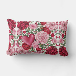 Tapa romántica de Cojín decorativo floral