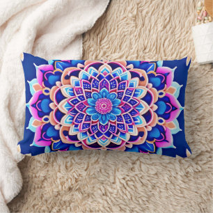 Tapa simétrica de almohada de Mandala Estilo Boho