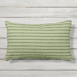 Tapa verde de tela Khaki almohada lumbar exterior
