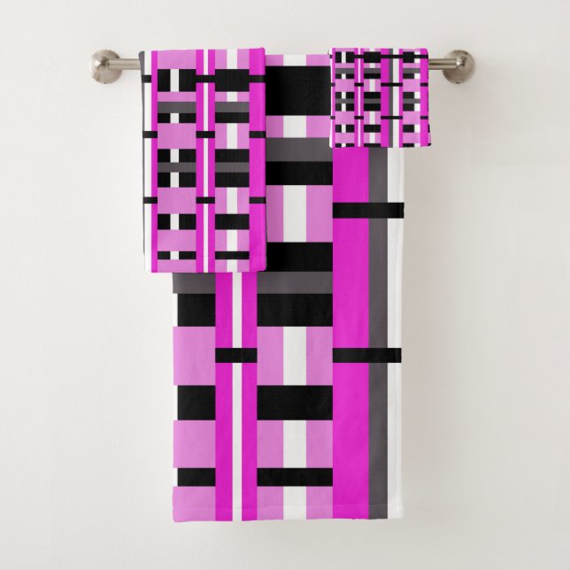 Tapado en rosa, negro y gris (In situ)