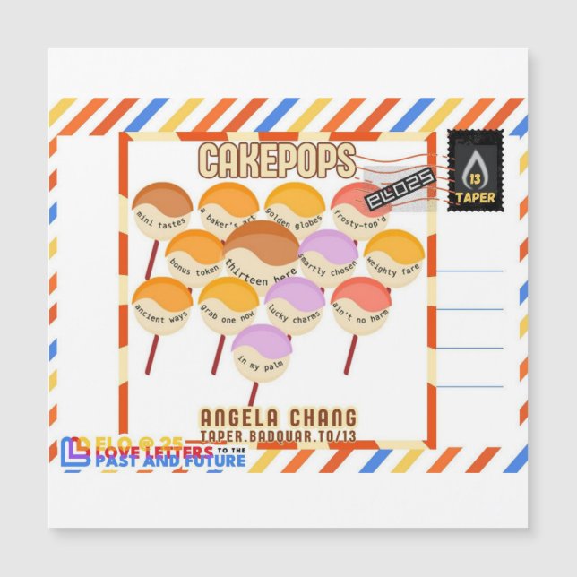 Taper:CakePops Hello From ELO2025 (Anverso)