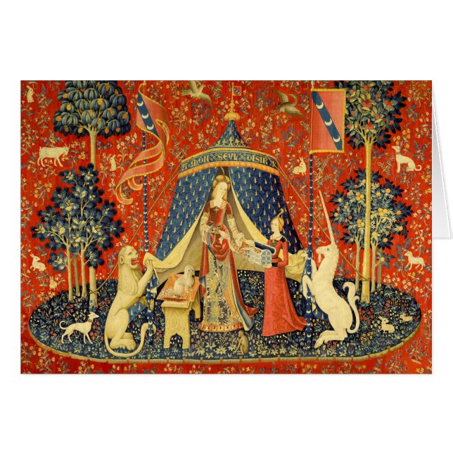 Tapestries de Unicorn Lady Legend Medieval (Anverso (Horizontal))