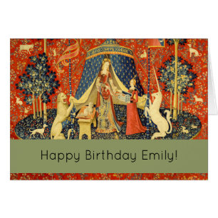 Tapestries de Unicorn Lady Legend Myt Medieval Art