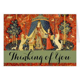 Tapestries de Unicorn Lady Legend Myt Medieval Art