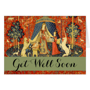 Tapestries de Unicorn Lady Legend Myt Medieval Art
