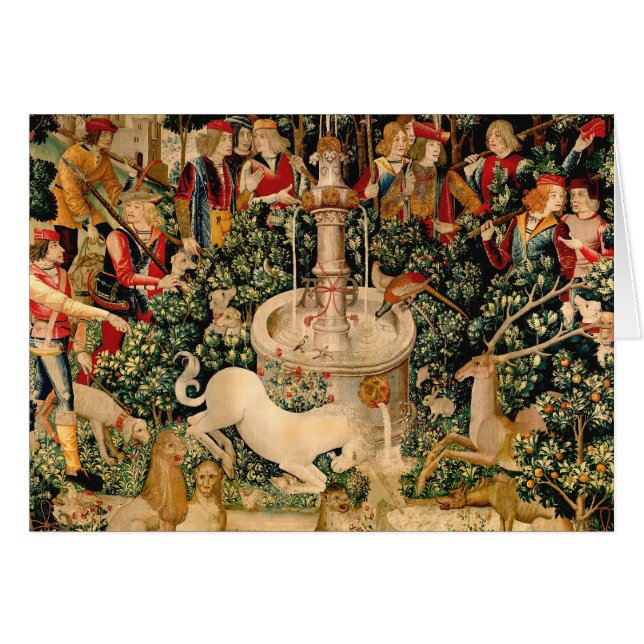 Tapices de unicornio encontradas míticas (Anverso (Horizontal))