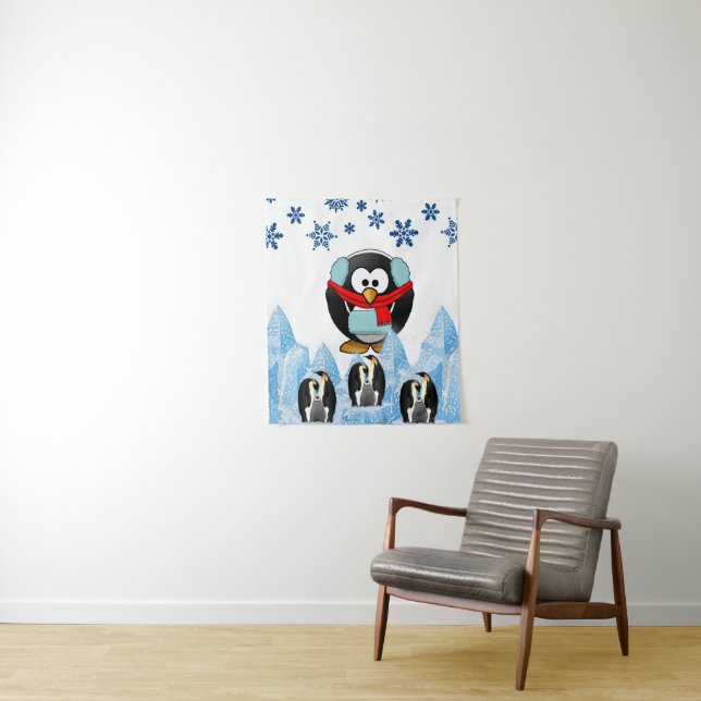 Tapices Navidad Pingüino (In situ)