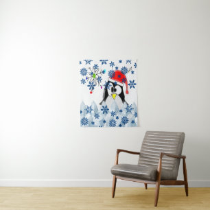 Tapices Navidad Pingüino