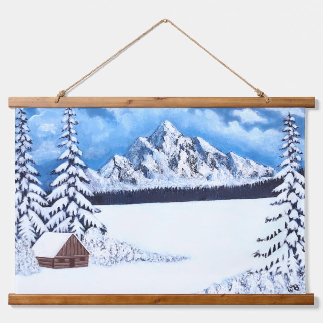 Tapices para pared con madera de invierno mágico e (Anverso )