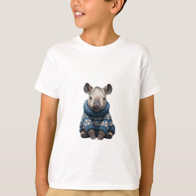 Tapir de niños con suéter de lunares (Anverso)