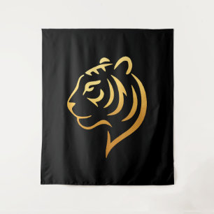 Tapiz 黄金の虎 Gold Tiger – Japonés Minimalista