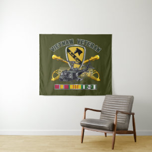 Tapiz 1ª División de Caballería Air Cav Vietnam