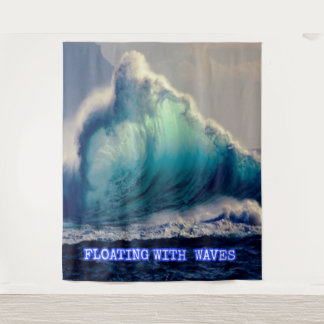 Tapiz 11.Olas de océano azul, regalos para amantes del o