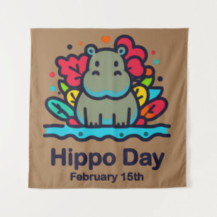 Tapiz 15 de febrero Día de Hippo
