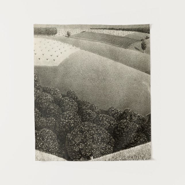 Tapiz 15 de julio de 1938 por Grant Wood (Anverso)