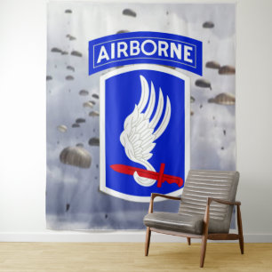 TAPIZ 173ª DIV. AEROTRANSPORTADA (SKY SOLDIERS) FONDO FO