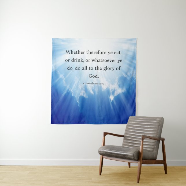 Tapiz 1 Corintios 10:31 (In situ)