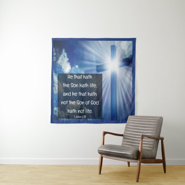 Tapiz 1 Juan 5:12 (In situ)