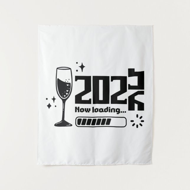 Tapiz 2026 New Year Loading Celebration Typography (Anverso)