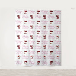 Tapiz 30 y Flirty Fiesta Backdrop Step and Repeat