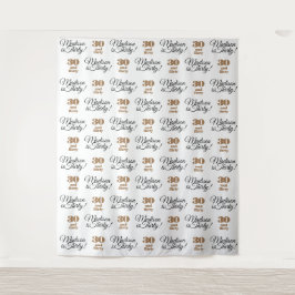 Tapiz 30 y Flirty Fiesta Backdrop Step and Repeat
