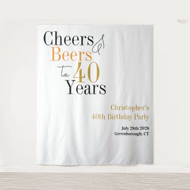 Tapiz 40.º Alegre Cerveza Menor Fondo (Anverso)