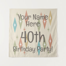 Tapiz 40 Aniversario de la Retro del Siglo Medio