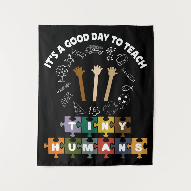 Tapiz 4/4, es un buen día para enseñar a pequeños humano (Anverso)