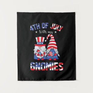 Tapiz 4 De Julio Con Mi Gnome Patriótico De Gnomies