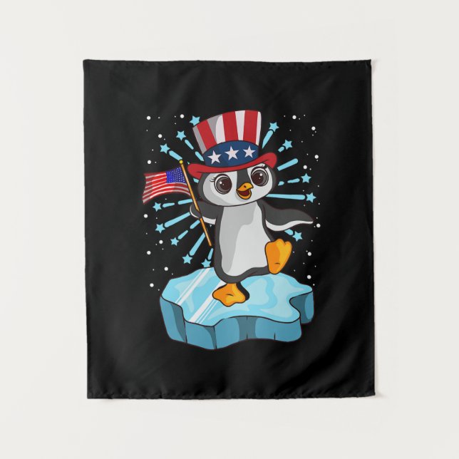 Tapiz 4 De Julio De 2021 Pingüino (Anverso)