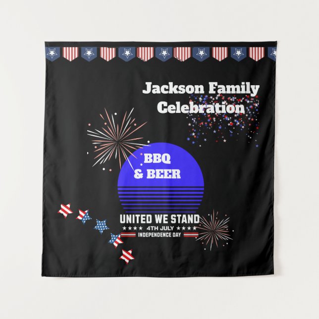 Tapiz 4 de julio, Día de la Independencia (Anverso)