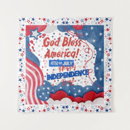 Tapiz 4 de julio, Dios bendiga a Estados Unidos