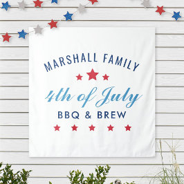 Tapiz 4 de julio Reunión familiar de Personalizados de B